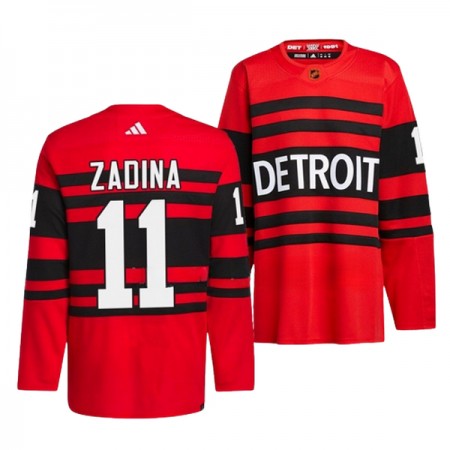 Detroit Red Wings tröja Filip Zadina 11 Adidas 2022-23 Röd Reverse Retro 2.0 Authentic - NHL Tröjor Herr